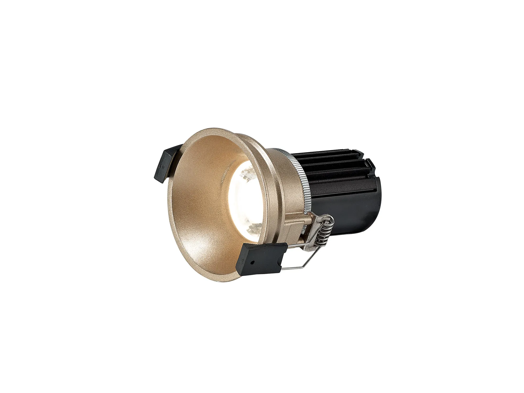 Bania 10 Tridonic Powered 10W 2700K 710lm 36° CRI>90 LED Engine Gold Fixed Recessed Spotlight, IP20 DM200900  Dlux Bania 10